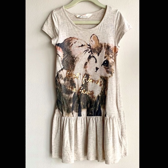 H&M Kitty best friends sequins Size 4-6Y - Picture 1 of 5